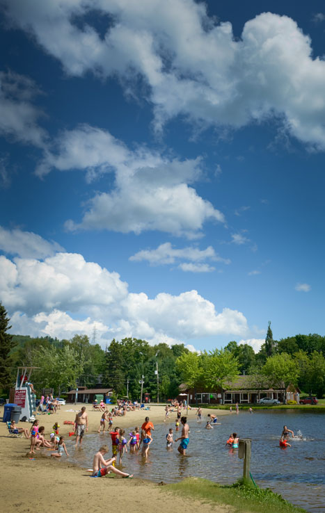 plage d'un hebergement camping