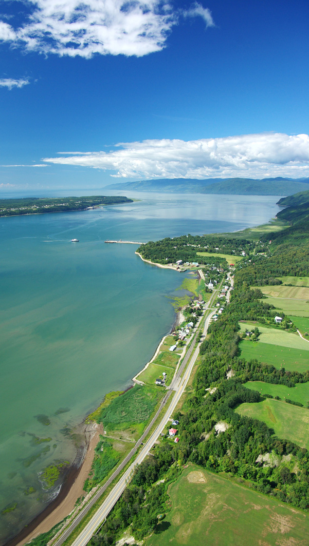 Vue aérienne Charlevoix